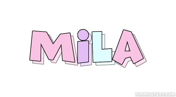 Mila Logo Free Name Design Tool From Flaming Text