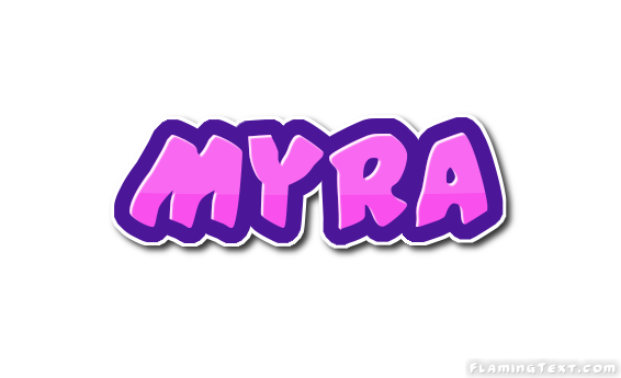 Myra Logo Free Name Design Tool From Flaming Text