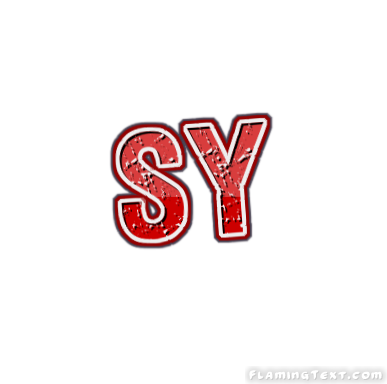 Sy Logo | Free Name Design Tool from Flaming Text
