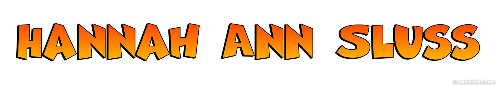 Hannah Ann Sluss Logo