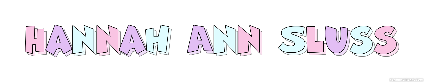 Hannah Ann Sluss Logo