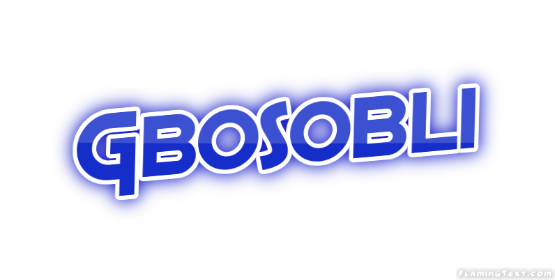 Gbosobli 市