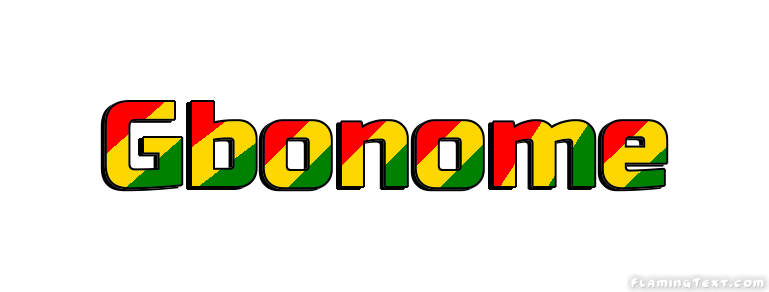 Gbonome город