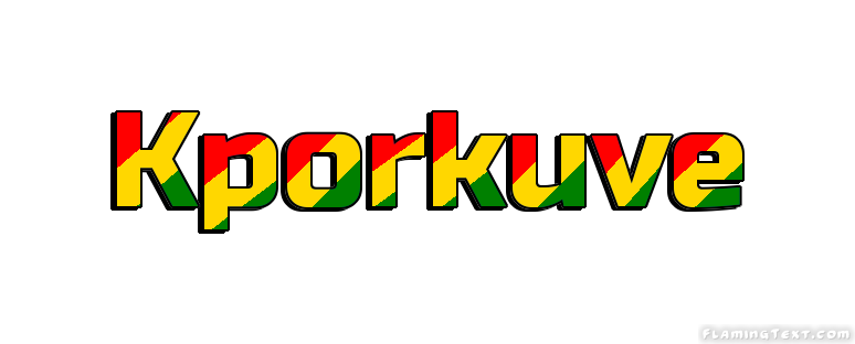 Kporkuve Stadt