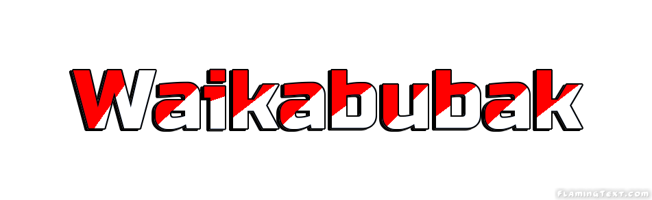 Waikabubak город