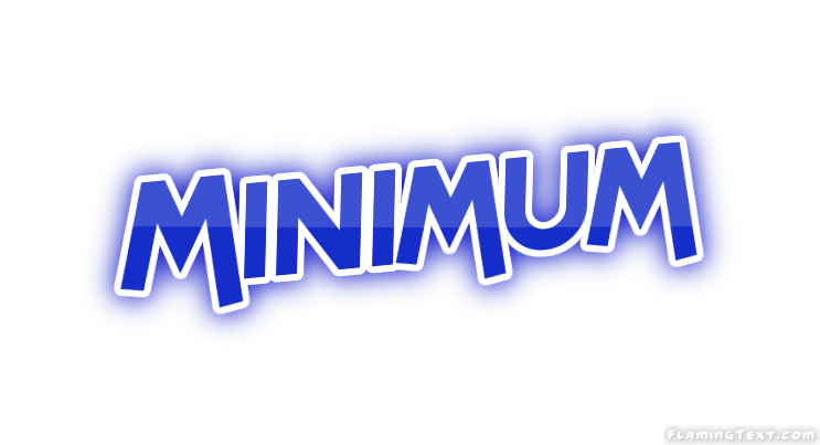 Minimum 市