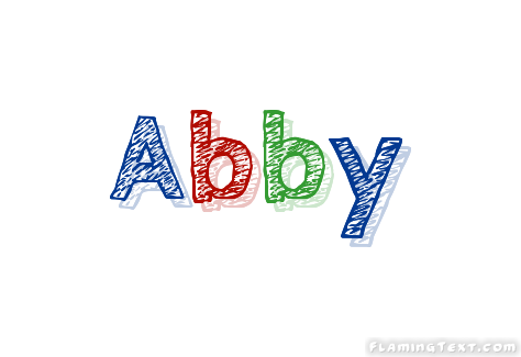 abby name logos logo flamingtext