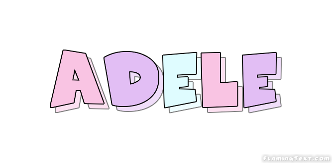 Adele Logo | Free Name Design Tool from Flaming Text