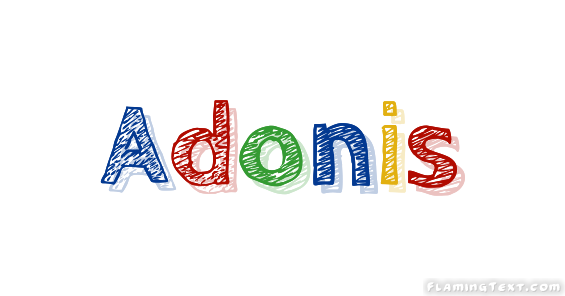 Adonis Logo Outil de conception de nom gratuit partir de texte