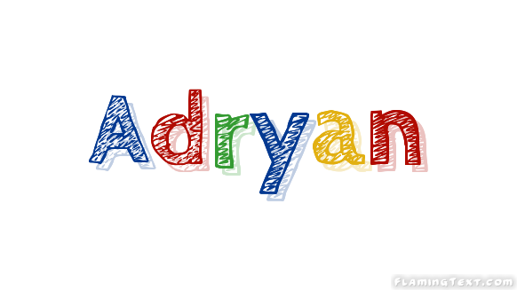 Adryan Flaming Text