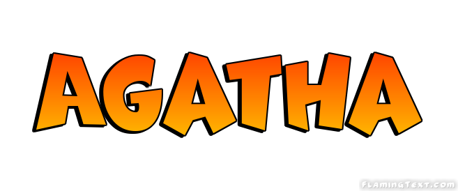 Agatha Logo | Free Name Design Tool from Flaming Text