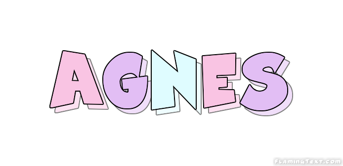 Agnes Logo | Free Name Design Tool from Flaming Text