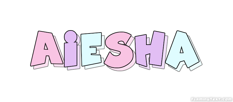 Aiesha Logo | Free Name Design Tool from Flaming Text