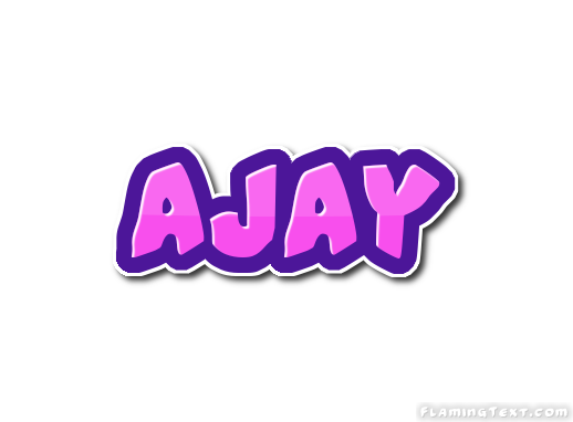 Ajay Logo | Free Name Design Tool from Flaming Text