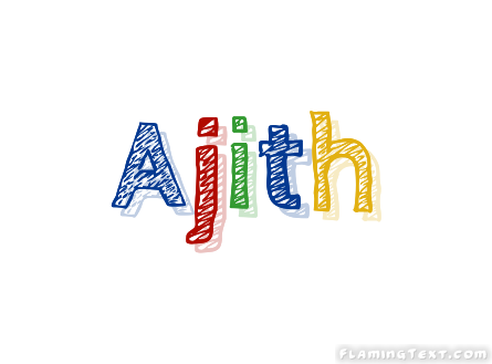 Ajith Logo Free Name Design Tool From Flaming Text