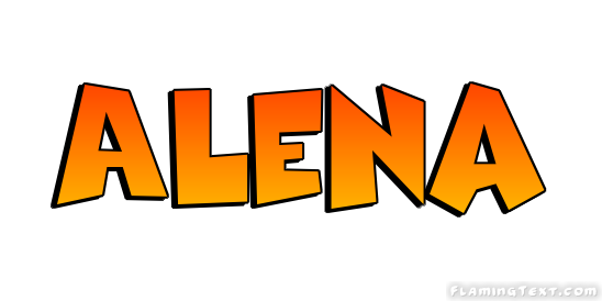 Alena Logo | Free Name Design Tool from Flaming Text