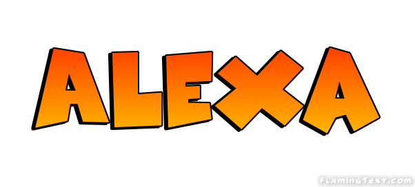 Alexa | Free Design Tool from Flaming Text