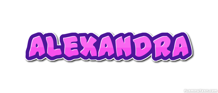 Alexandra Logo Free Name Design Tool From Flaming Text