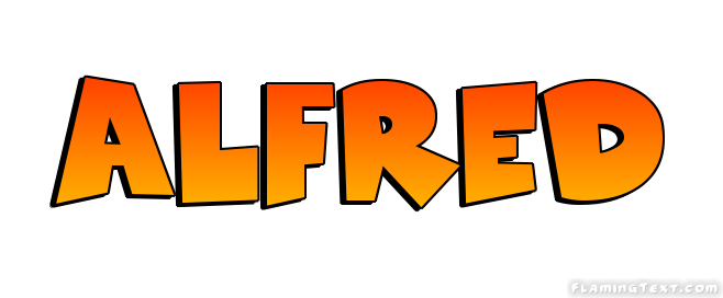 Alfred Logo | Free Name Design Tool from Flaming Text