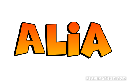 Alia Logo | Free Name Design Tool from Flaming Text