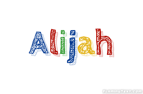 Alijah Logo | Free Name Design Tool from Flaming Text