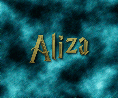 Aliza Logo | Free Name Design Tool from Flaming Text