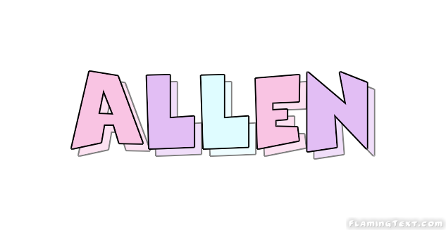 Allen Logo | Free Name Design Tool from Flaming Text