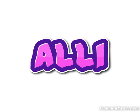 Alli Logo | Free Name Design Tool from Flaming Text