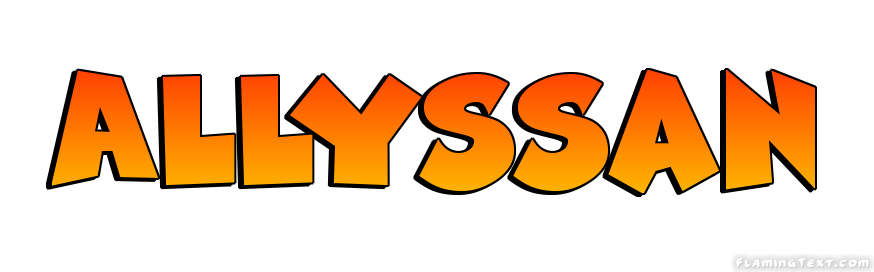 Allyssan Logo | Free Name Design Tool from Flaming Text