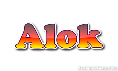 Alok Logo | Free Name Design Tool from Flaming Text