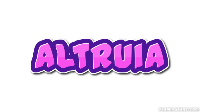 Altruia Logo | Free Name Design Tool from Flaming Text