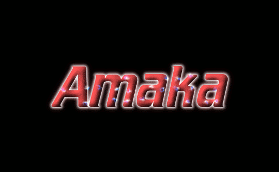 Amaka Logo | Free Name Design Tool from Flaming Text