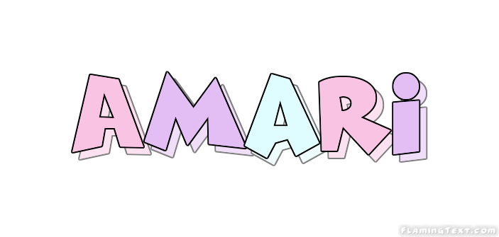 Amari Logo | Free Name Design Tool from Flaming Text