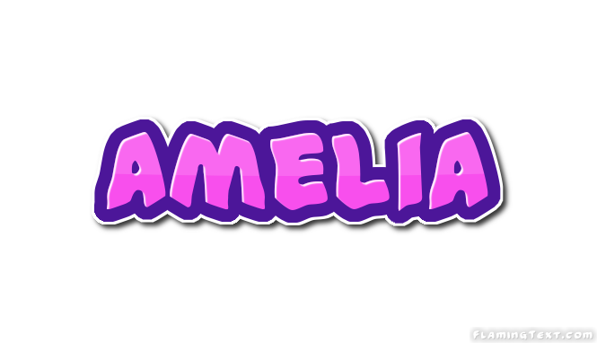 Amelia Logo Herramienta De Diseño De Nombres Gratis De Flaming Text