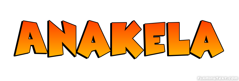 Anakela Logo | Free Name Design Tool from Flaming Text