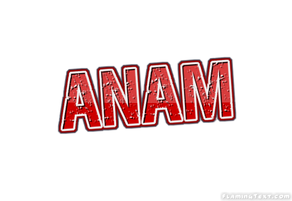Anam Logo | Free Name Design Tool from Flaming Text