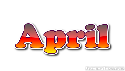 April Logo | Free Name Design Tool from Flaming Text