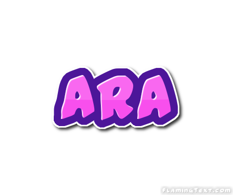 Ara Logo | Herramienta de diseño de nombres de Flaming Text