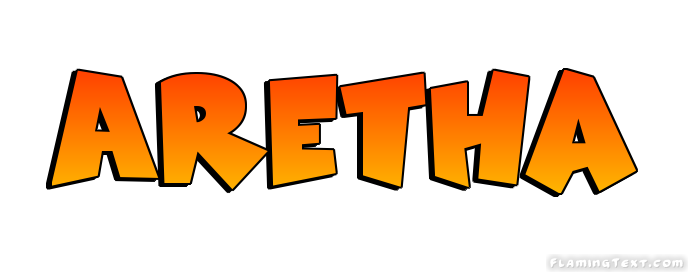 Aretha Logo Herramienta De Diseño De Nombres Gratis De Flaming Text