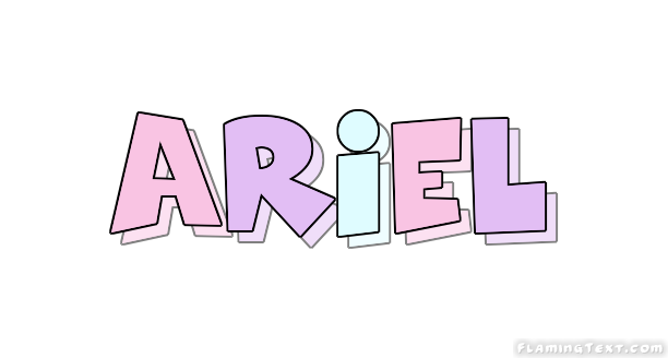 Ariel Logo Free Name Design Tool From Flaming Text 