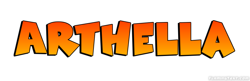 Arthella Logo | Free Name Design Tool from Flaming Text