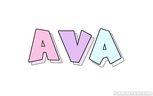 Ava Name Printable
