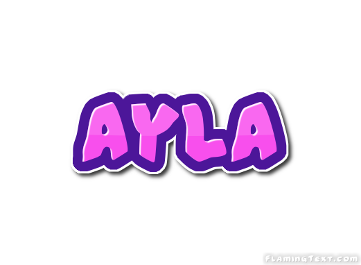 Ayla ロゴ フレーミングテキストからの無料の名前デザインツール