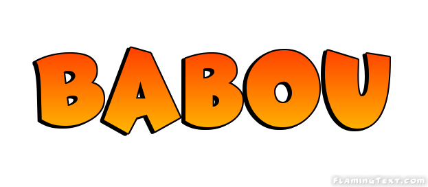 Babou Logo | Free Name Design Tool from Flaming Text