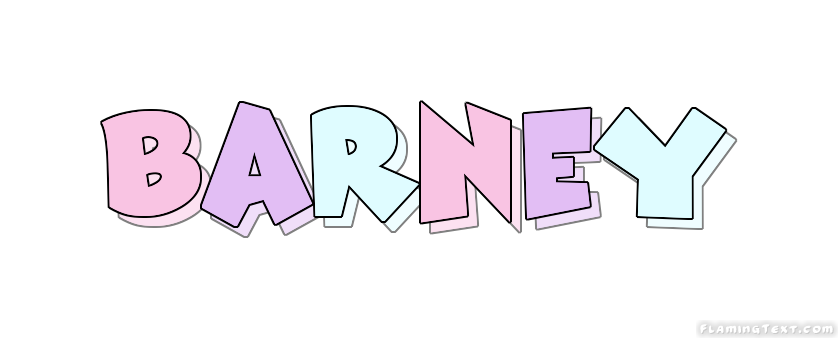 Barney Logo | Free Name Design Tool from Flaming Text