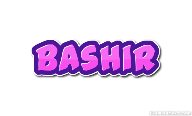 Bashir Logo | Free Name Design Tool from Flaming Text