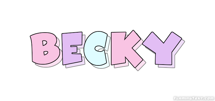 Becky Logo Herramienta de diseño de nombres gratis de Flaming Text