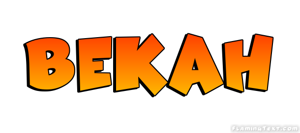 Bekah Logo | Free Name Design Tool from Flaming Text