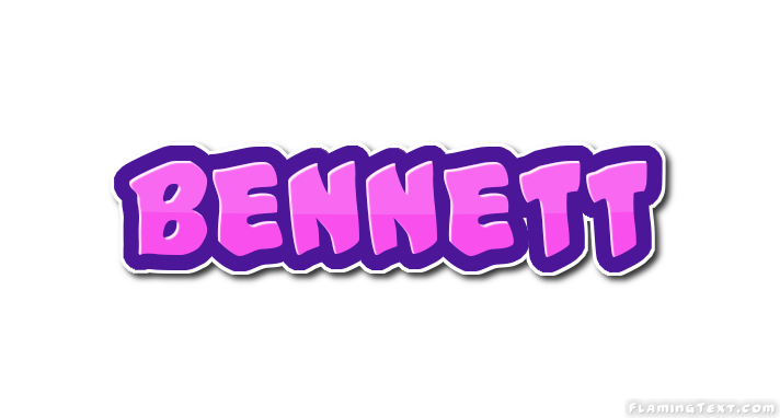 Bennett Logo | Free Name Design Tool from Flaming Text