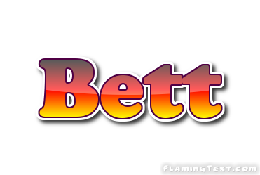 Bett Logo | Herramienta de diseño de nombres gratis de Flaming Text